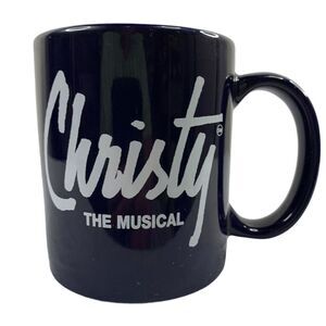 Linyi Blue Christy the musical Vintage 1993 Coffee mug and ticket stub